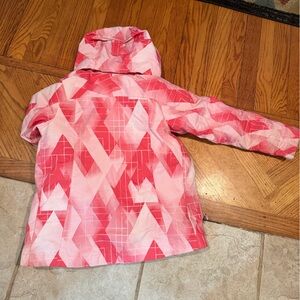 Columbia Pink Geometric Kids Hoodie